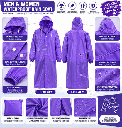 Men & Women Waterproof Rain Coat