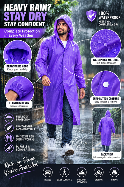 Men & Women Waterproof Rain Coat