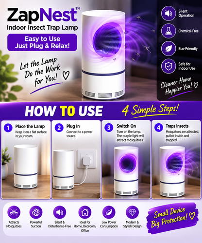 ZapNest™ Indoor Insect Trap Lamp