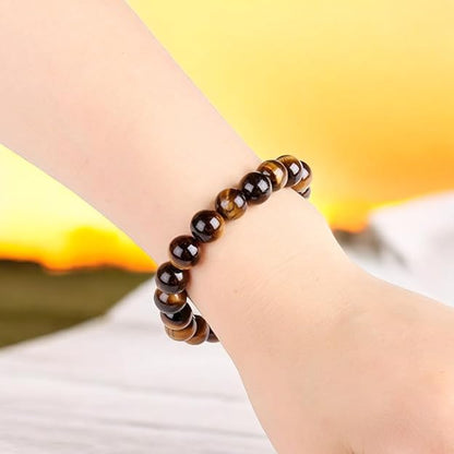 Tiger Eye Yellow Crystal Healing Stone Bracelet